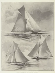 Contest for the America Cup, the British Yacht, Valkyrie III